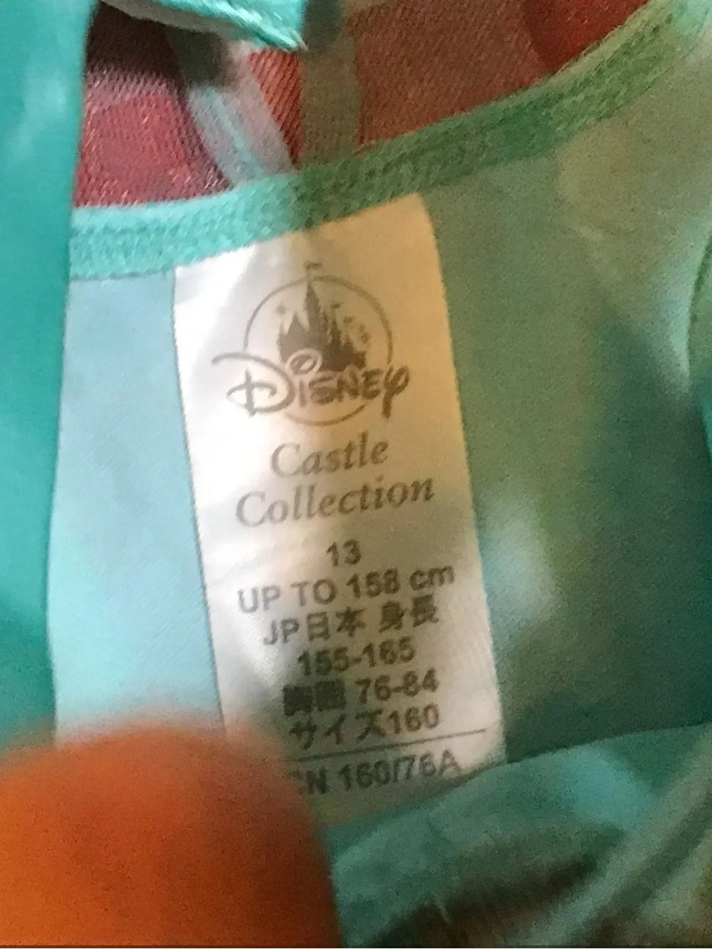 Disney castle collection jasmine girl costume size 134 -Preowned